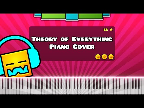Theory Of Everything By DJ Nate Piano Tutorial Cover Geometry Dash Level 12 
