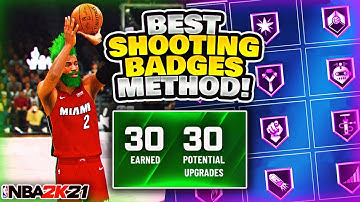 BEST WAY TO GET SHOOTING BADGES IN NBA 2K21 (NO GLITCH) NBA 2K21 FASTEST SHOOTING BADGE METHOD!