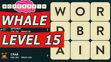 WordBrain Whale Level 15 Answers (Android/IOS)