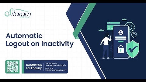 Automatic Logout on Inactivity | Inactive Session timeout | Auto Logout Idle User in odoo