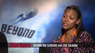 Zoe Saldana chats with Harkins Behind the Screens