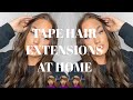 HOW I FIT MY TAPE HAIR EXTENSIONS AT HOME!! / DIY HAIR EXTENTIONS -  FRAN HAINING