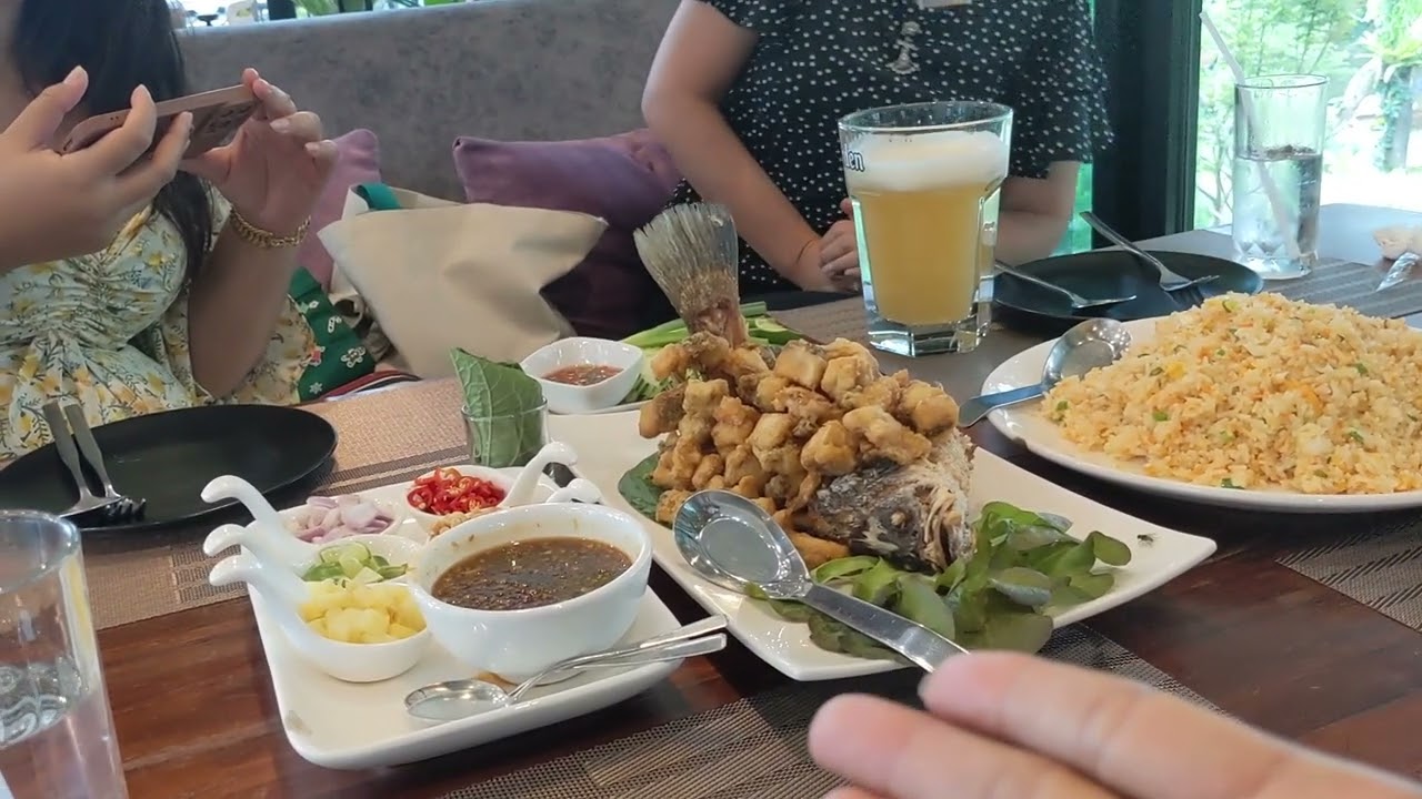 Good dinner in Pak Chong, Thailand.