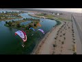 Paramotor flying Downtown Dubai / Parabatix Sky Racers Dubai 2014