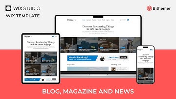 Wix template for monetized/subscription, personal blogs, magazine, news #wix #wixstudio #wixtemplate