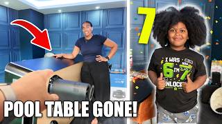 WE FINALLY GOT RID OF THE POOL TABLE + MARCELO'S 7th BIRTHDAY PARTY!