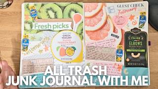 Junk Journal with me | All Trash Food Theme 🦝