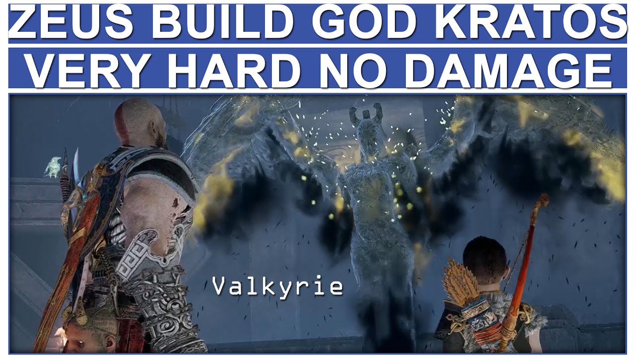 ZEUS BUILD GOD KRATOS vs EIR Very Hard No Damage (God of War 2018