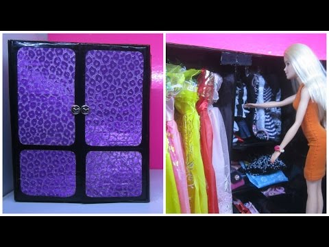 Video DIY How To Make a Doll Closet / Làm đồ handmade đơn... - youtube
