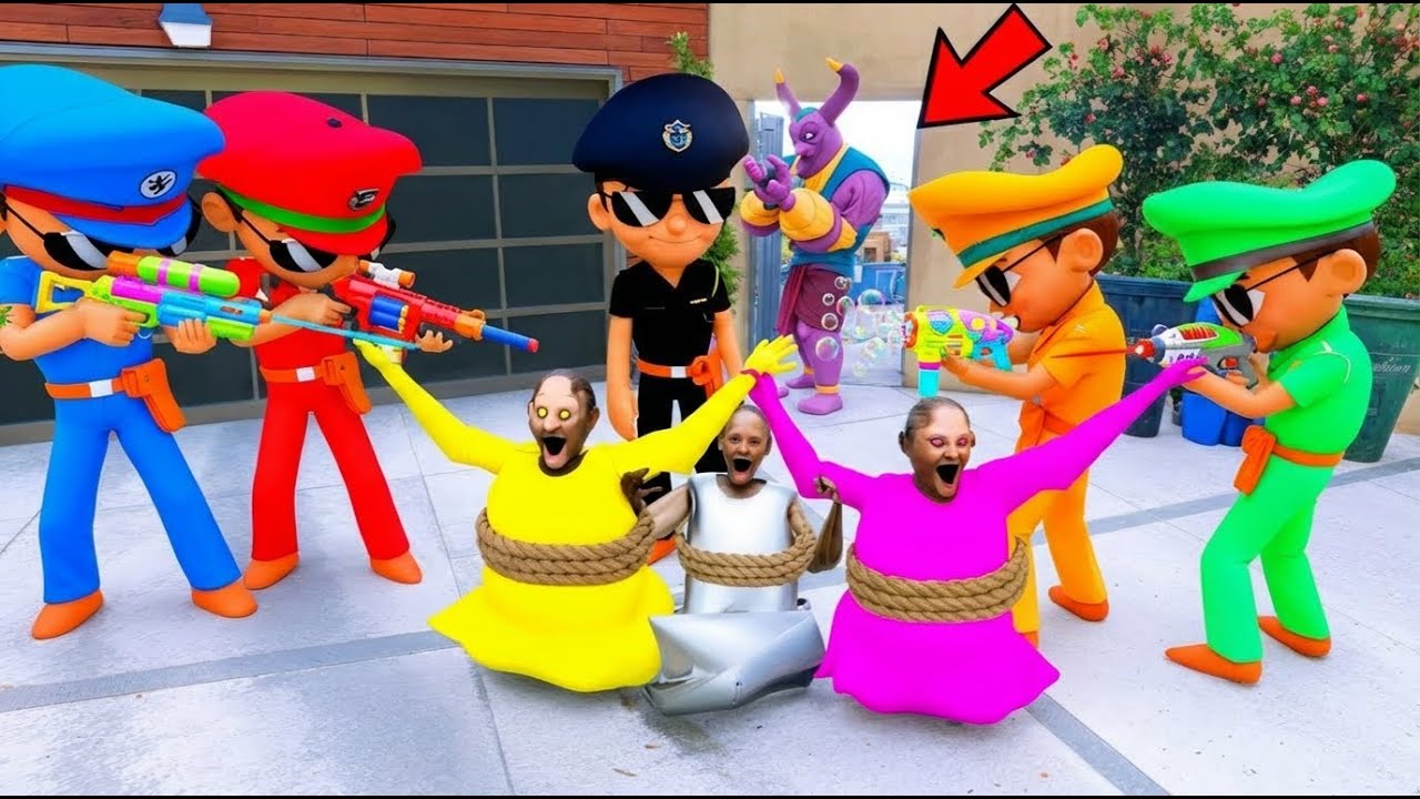 🤯😡10 Little Singham Try To Catch Choti Granny, Granny Baby 🤣 in GTA 5 GTA5 Gameplay