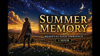 Summer Memory Beneath the Stars | Medieval Folk Ambience (1 Hour)