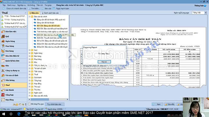 Cách xem bảng cân đối kế toán trên misa năm 2024