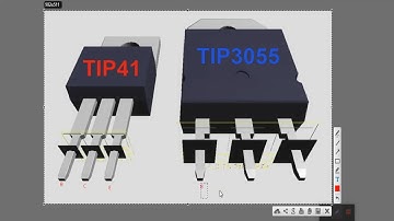 Transistor TIP41 dan TIP3055 PIN, DATA SHEET animasi