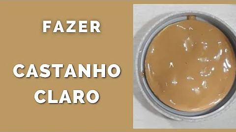 Qual cor forma castanho?