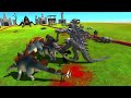 Dinosaurs &amp; Mutant Primates vs Biollante &amp; Mechagodzilla  Epic ARBS - Animal Revolt Battle Simulator