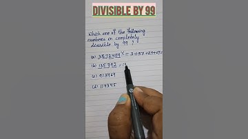 Divisible by 99 ✍️#numbersystem #quickmath #youtubeshorts 🔷