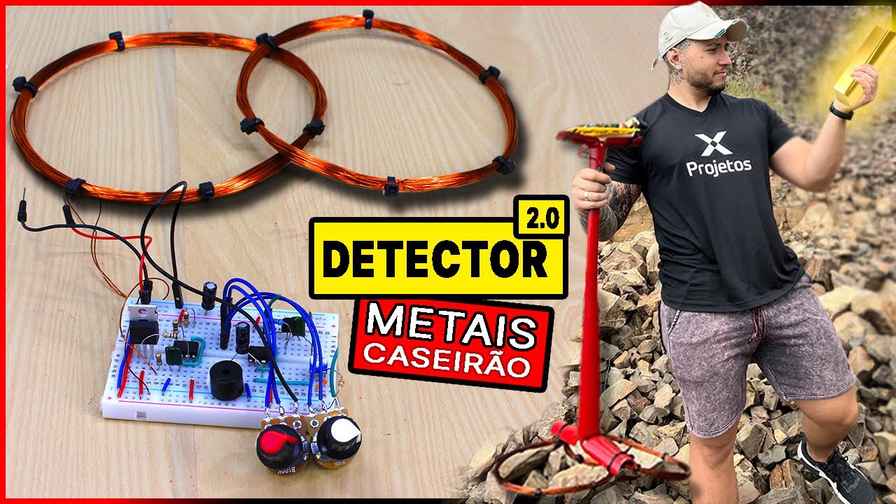 DETECTOR DE METAL 2.0 CASEIRÃO e PODEROSO!  até 60 cm de alcance ( ALLPCB )