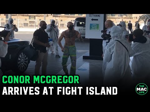 Conor McGregor arrives at Fight Island ahead of UFC 257