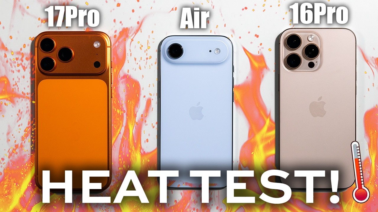 Перегревается ли iPhone Air? Мы сравнили его с 17 и 16 Pro Max!