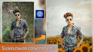 Ps Touch Tutorial | Sunflower concept Creative photo editing tutorial in mobile | Photoshop mobile