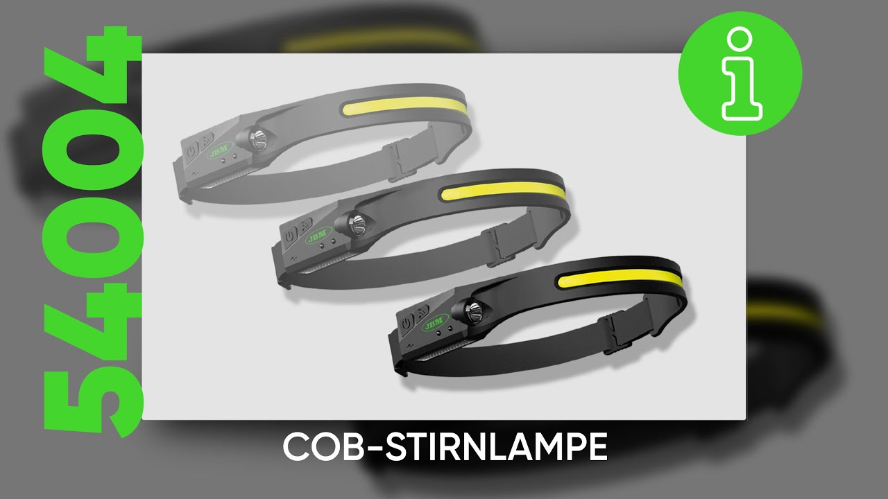 COB-STIRNLAMPE mit mehrere LEUCHTMODI