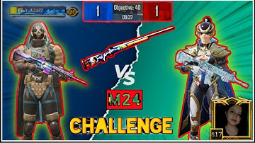1v1 TDM || M24 Challenge With Season 17 Conqueror || Pubg Mobile