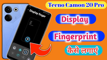 Tecno camon 20 pro display fingerprint setting/Tecno camon 20 pro fingerprint screen lock