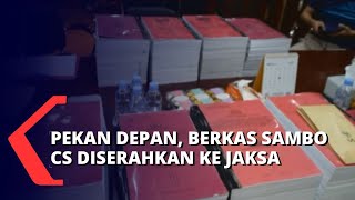 Berkas Sambo CS Lengkap, Tersangka dan Barang Bukti Akan Diserahkan ke Jaksa pada Pekan Depan