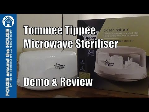 Tommee Tippee Microwave Steriliser Demo & Review. How to use Steam Seriliser (Closer to nature)