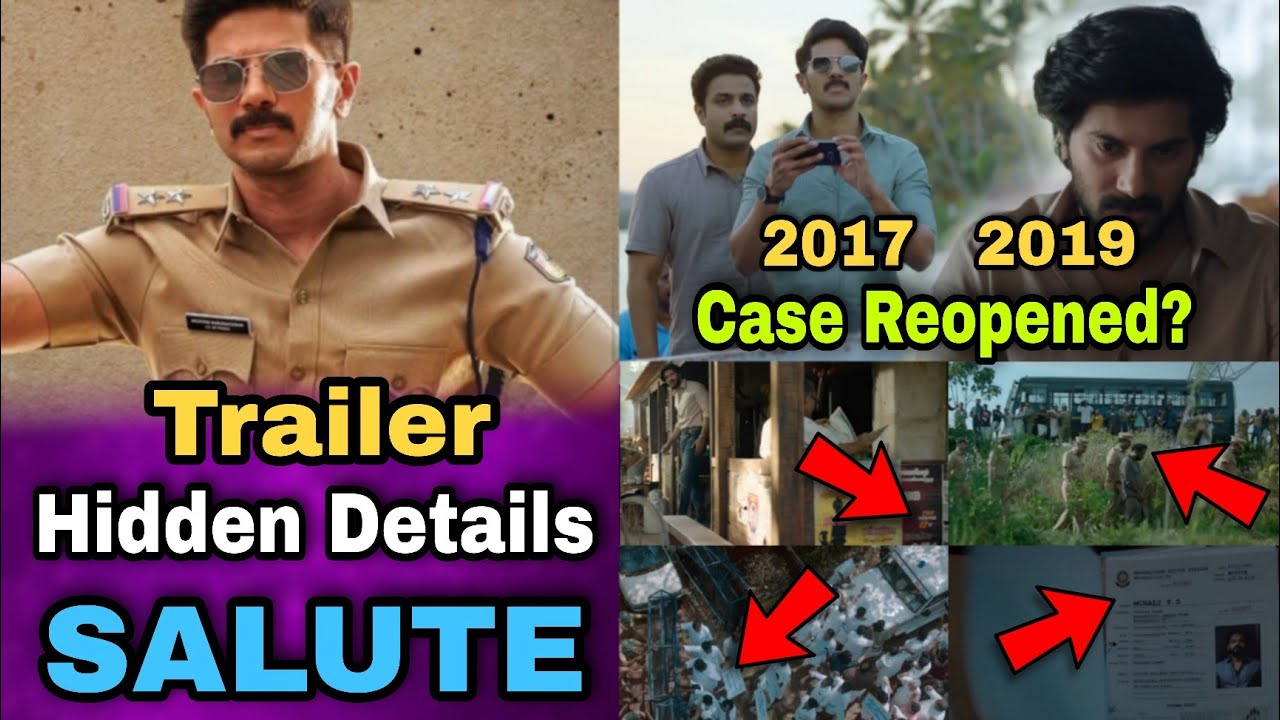 SALUTE Trailer Hidden Details | Full Breakdowns | Dulquer Salmaan | Roshan Andrews | Bobby & Sanjay