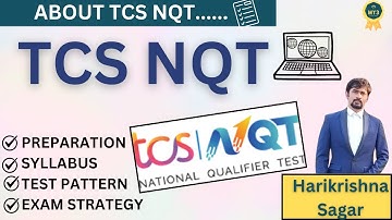 🚀 Cracking TCS NQT 2024 🚀 Exam Pattern & Syllabus| Aptitude Made Easy by 👉Mr.Harikrishna sagar🎓#tcs