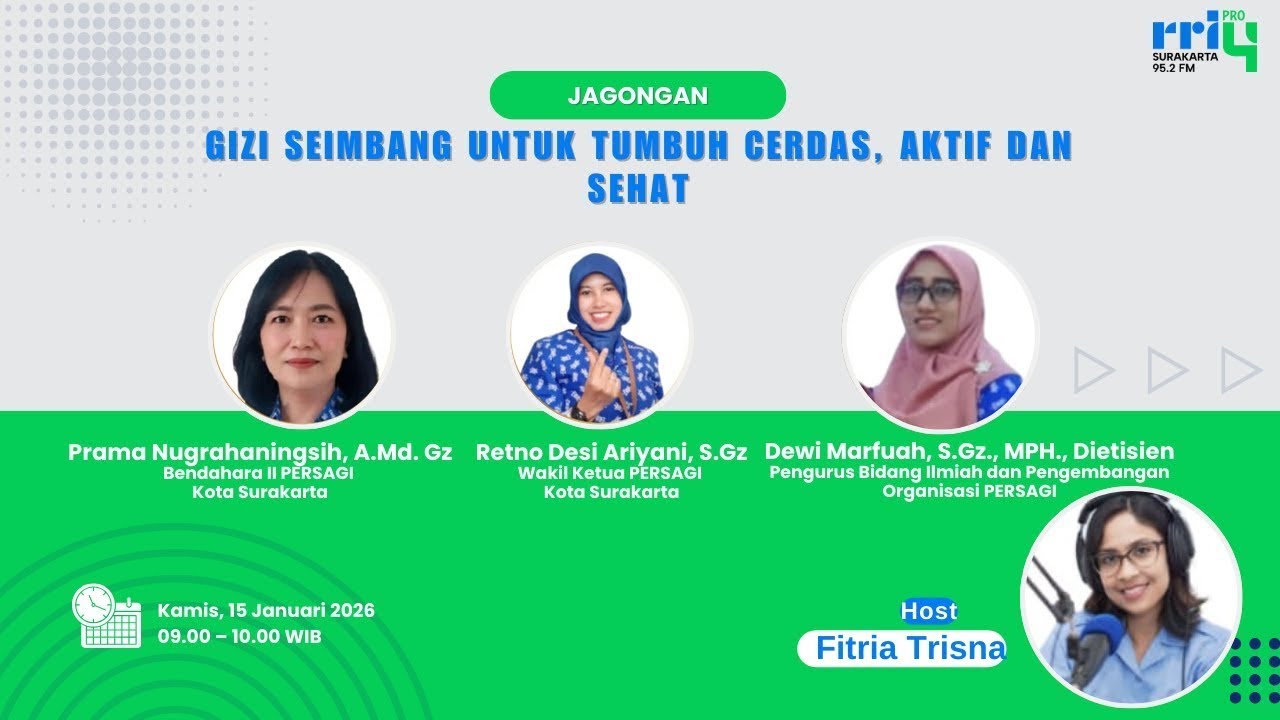 JAGONGAN - GIZI SEIMBANG UNTUK TUMBUH CERDAS, AKTIF DAN SEHAT