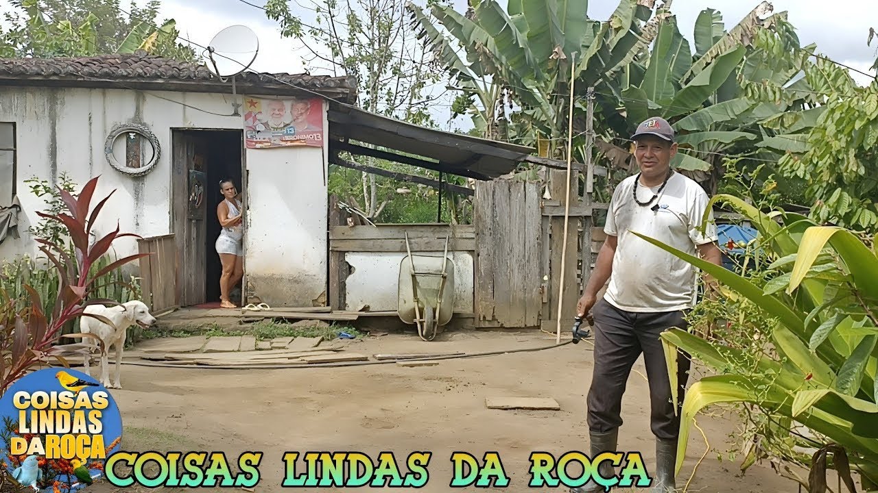LINDO SÍTIO PEQUENO - FAZENDA DONA BRANCA NA BAHIA - LÁ O CASAL VIVE FELIZ - MUITA FARTURA NA BAHIA