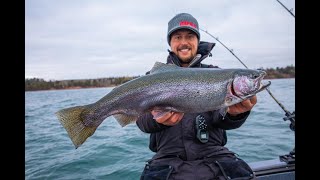 Trolling for late season steelhead and Kamloops in Duluth, MN!