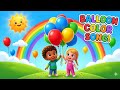 🎈 Learn Colors with Balloon Song 🌈 | Preschool Learning Video for Toddlers