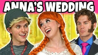 ANNA MARRY KRISTOFF OR HANS? (Frozen Anna and Elsa at the Wedding) Totally TV