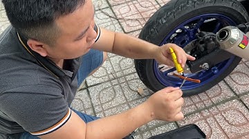 LẦN ĐẦU VÁ 2 Lỗ Lủng Cùng Lúc BẰNG VÁ NẤM & VÁ Lụi #Stop&Go