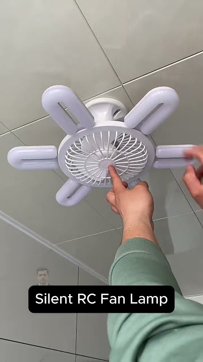 Product Link in Bio ( # 2192 ) ✅ Silent Adjustable Remote Control Ceiling Foldable Fan Lamp