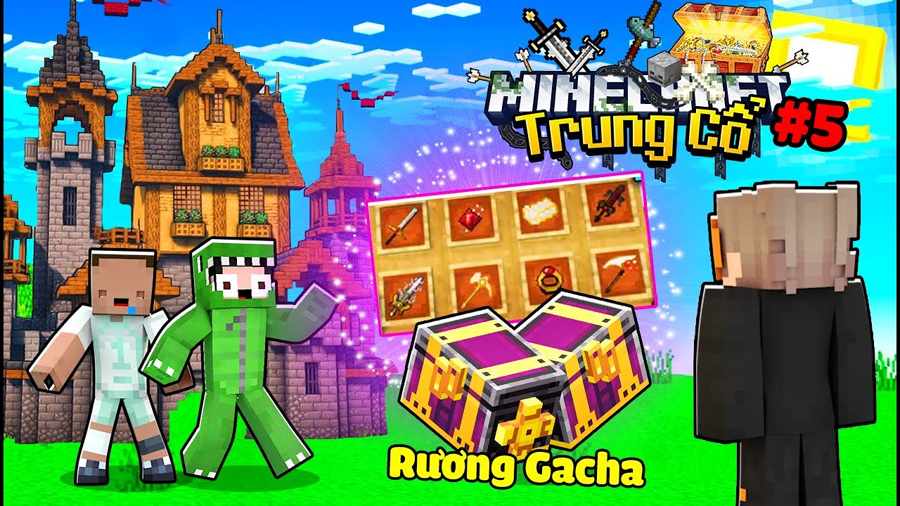 Minecraft Trung Cổ #5 : BÍ NGÔ THĂM NHÀ MỚI CỦA KHANGG VÀ MỞ RƯƠNG ...