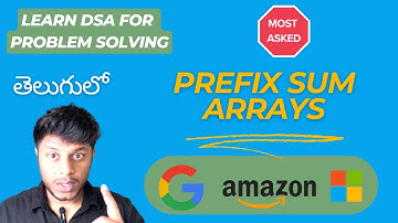 Prefix Sum Arrays| Problem Solving| Subarrays | Bharath Chandra