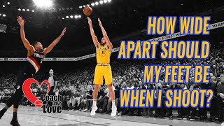 How far apart should your feet be when you shoot a basketball?  |  NBA Shooting Coach Dave Love