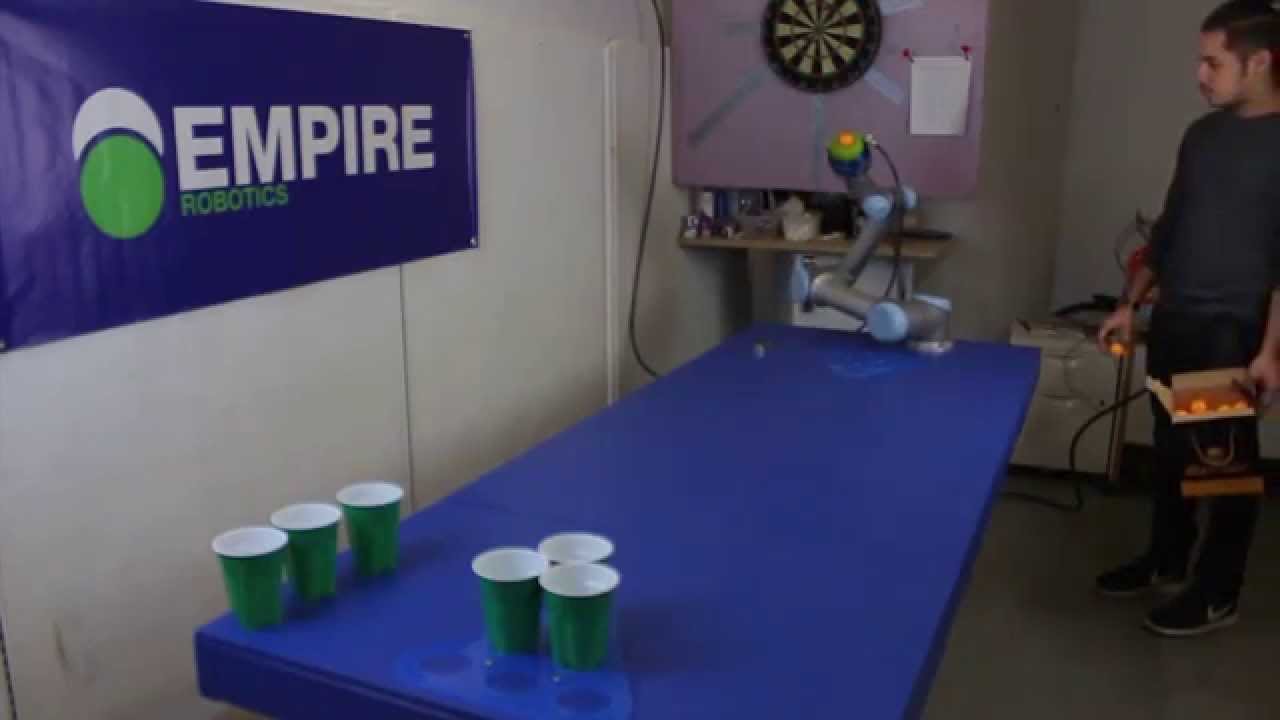 Video till Robot som spelar beerpong