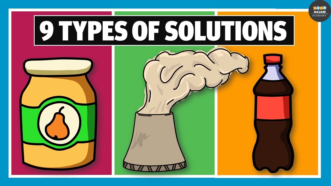 Types Of Solution What Is A Solution Chemistry Youtube