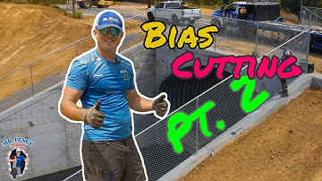 Chain link Bias Cut Pt.2 | Mr. Fence Academy