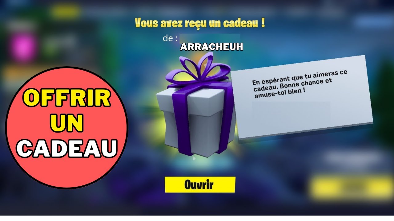 Comment utiliser le système de Cadeau sur Fortnite ? 