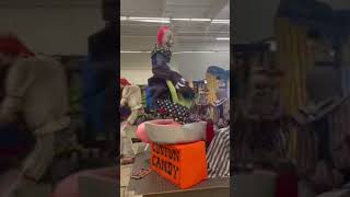Hanging Sunstar Clown Gets Caught On Cotten Candice At Halloween Outlet Pittsburg Ca