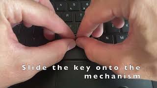 How to attach / replace regular KEYS / KEYCAPS on Razer Blade 13" Notebook 2019 Keyboard RZ09-0281