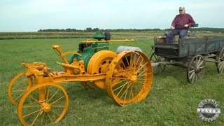 FAILED Rein Steer Tractor - Rare 1920 LaCrosse Model M Line Drive Tractor