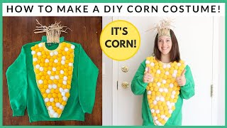 IT'S CORN! | How To Make A Corn Costume for Halloween / Easy Last Minute Halloween Costume Idea by How Do You Do? 7,464 views 1 year ago 8 minutes, 14 seconds