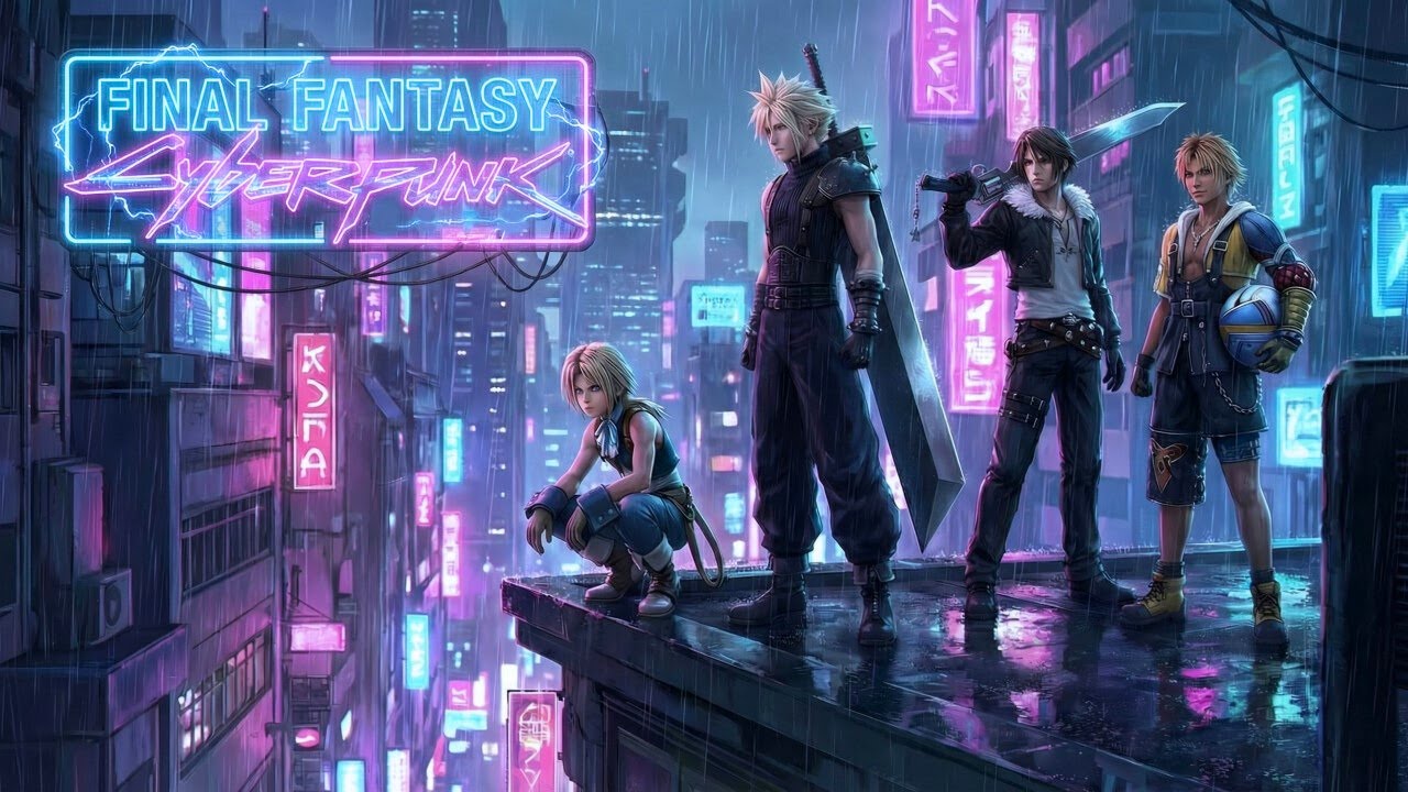 Final Fantasy Music but it's Cyberpunk [FFVII - FFX]
